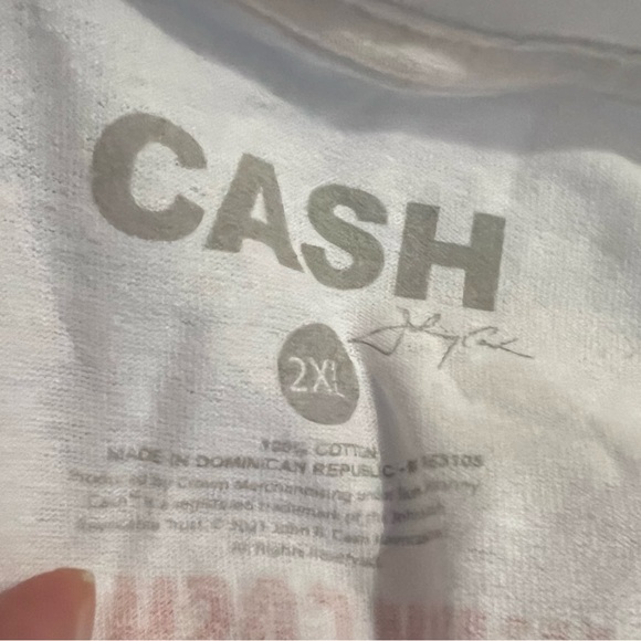 NWOT Johnny Cash Official Carousel Ballroom Floral Graphic T-Shirt Unisex M 2XL - Picture 6 of 6